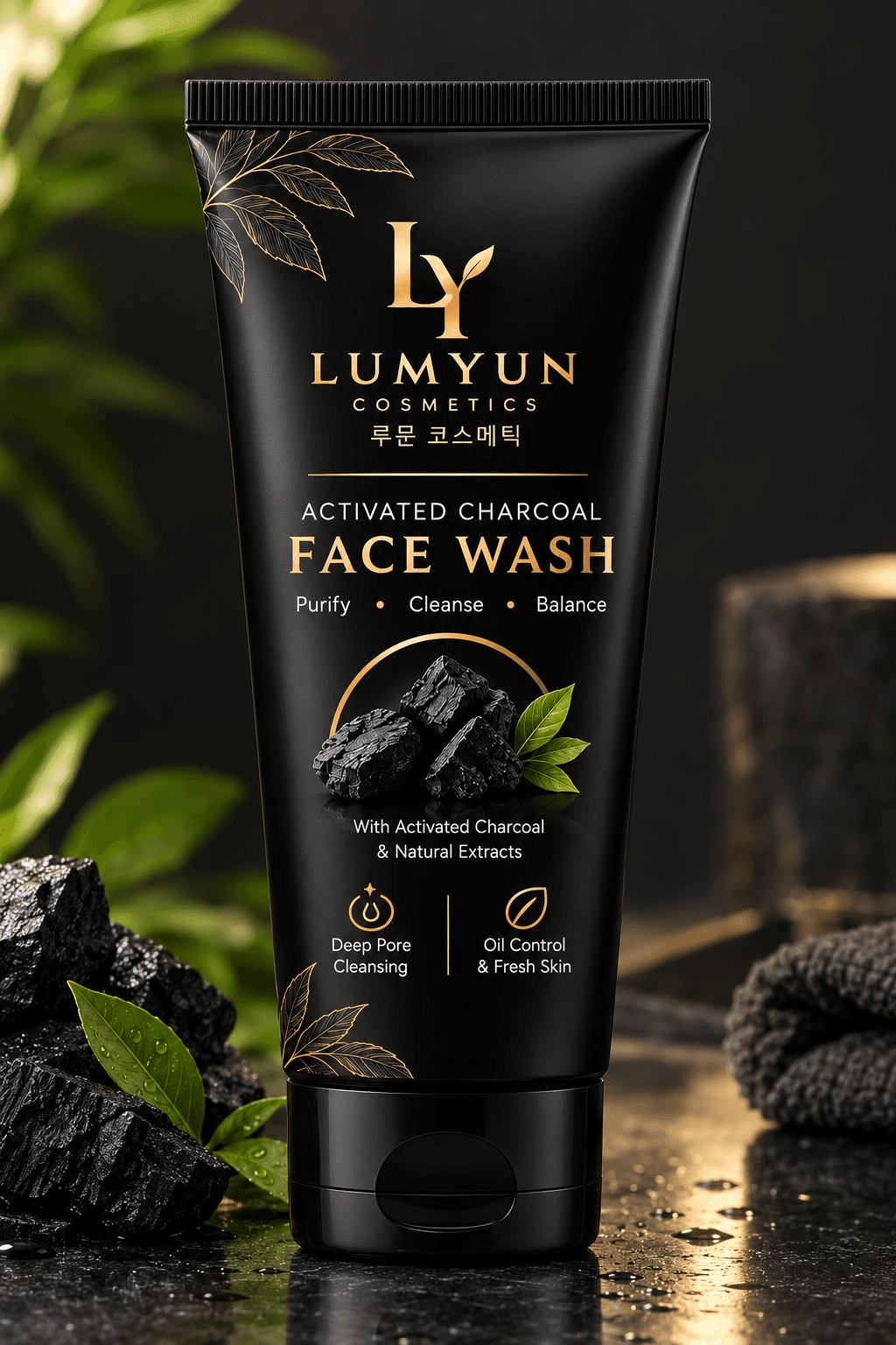 LUMYUN Activated Charcoal Face Wash